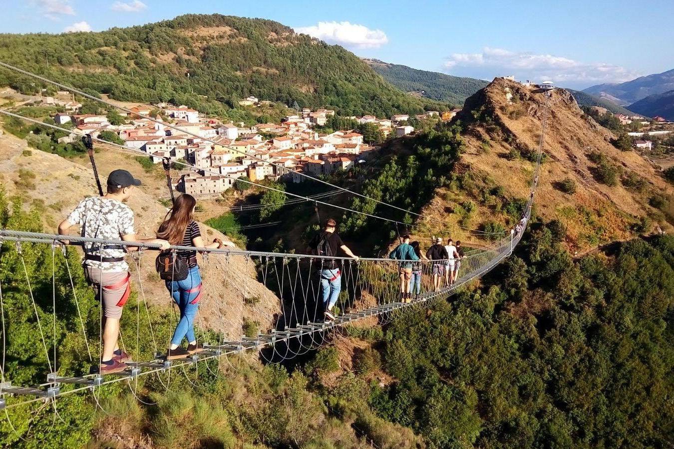 ponte tibetano sasso di castalda